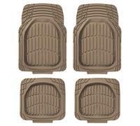 CAR+ Sand100 PVC Odourless Universal Mats 4-Pieces Set, Sand Beige