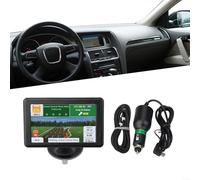 Car Sat Nav, 5 Inch GPS Navigator Touchscreen, Live Traffic Map For Car Truck Navigation, UK Ireland Maps Lifetime Update, Hands- Calling and Driver Alarm