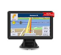 Car Sat Nav, 7 inch with Latest UK Maps 2025, Truck GPS Navigation System, Touch Screen Sat Nav Vehicle GPS Unit, Support Voice Turn Direction Guidance and Postcode Search, Lifetime Free Updates