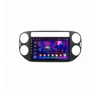 Car Sat Nav for VW Volkswagen Tiguan 1 NF 2006-2016 Sat Nav for Cars and Trucks with Uk Europe Maps, Satnav Support Postcode Search and Voice Guidance, 4 Core 1G+16G