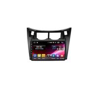 Car Sat Nav Gps Navigation for Toyota Yaris Fascia 2005-2012 Hd Touch Screen Bluetooth Wifi Tpms Mirror Link, Bluetooth Handsfree/Phone Mirroring, 4 Core 4G+64G