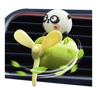 Car Scent - Cartoon Panda Pilot Car Air Freshener Clip,Aromatherapy Outlet Perfume Rotating Propeller for Auto Interior Outlet Decoration Living Room Toilet Men Women