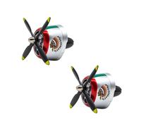 Car Scent Diffuser Pair for Vent Mount, Retro Aircraft Propeller Design, ABS Cabin Freshener Clip for Daily Driving Aircraft Car Vent Diffuser Propeller Air Freshener Clip Retro Scent Pair Commute Air