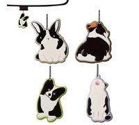 Car Scents Air Freshener 4 Pieces Rearview Mirror Charm