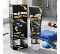 Car Scratch Removal Wax, Car Scratch Repair Paste with Protect Formula, Waterproof Car Scratch Repair Wax for Swirl Marks & Scuffs, Safe on Clear Coat, All Paint Types, with Sponge & Cloth (1 PCS)