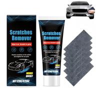 Car Scratch Removal Wax & Na/no Sparkle Cloth Set, Car Cleaning Kit for Paint Scratch Repair, Multipurpose Polishing Cleaner for Vehicles, Na/no Sparkle Cloth Car Scratch Remover, Car Valeting Kit