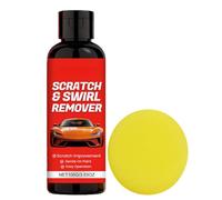 Car Scratch Remover - Long Lasting Protection Automotive Detailing Set | Car Paint Repair Kit | Advanced Polymer Formula with Abrasive Buffing Pad & Microfiber Towel for Trailer, RV, Truck and Sedan
