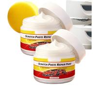 Car Scratch Remover & Polishing Wax Kit, Car Scratch Repair Paste with Sponge, Auto Scratch Remover for Vehicles, Paint Scratch Repair Kit for Light Scratches, Water Spot & Scuff Removal (2pcs)