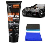 Car Scratch Remover, Scratch Remover Kit for Cars 120 ml, Car Scratch Removal Wax Repair Paste with Wipe and Sponge, Remove Minor Scratches and Restore Surface Shine