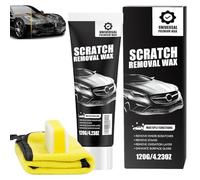 Car Scratch Remover, Scratch Remover Kit for Cars, 120ml Scratch Removal Wax Car Polish Kit, Car Paint Scratch Repair Paste with Wipe and Sponge, Restore Surface Shine