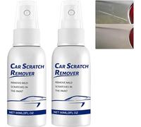 Car Scratch Repair Spray, Quick Effect Coating Agent 3-in-1 Ceramic Protection, Car Scratch Remover Wax, Waterless Wash Hydrophobic Shine, Easy Application (2Pcs)