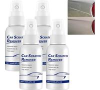 Car Scratch Repair Spray, Quick Effect Coating Agent 3-in-1 Ceramic Protection, Car Scratch Remover Wax, Waterless Wash Hydrophobic Shine, Easy Application (4Pcs)