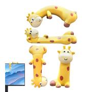 Car Screen Decor - 4 Collectible Giraffe Figures, Desk Toy Ornament | Computer Monitor Ornament, Creative Craft Display Figures for Decoration