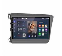Car Screen for Apple Carplay & Android Auto for Honda Civic 9 FB FK FD 2011-2015 Backup Camera, Mirror Link, Bluetooth, Voice Control, Gps Navigation, Aux, Voice, 8 Core 6G+128G