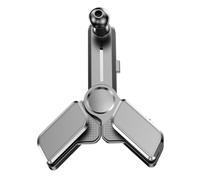 Car Screen Hinge Mount, Console Screen Swivel Holder, 4-Direction Adjustable Navigation Rotating Bracket for Central Display, Vehicle Accessory, Silicone and ABS Build