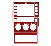 Car Screen Panel Accessories Sticker Compatible for Toyota Tundra 2014-2021 Real Carbon Fiber(Red 02)