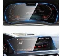 Car Screen Protective Film For BMW For X5 For X6 For X7 G05 G06 G07 2019-2022 Car GPS Navigation Protective Film LCD Screen Tempered Glass Protective Film GPS Transparent Navi Film(GPS and Dashboard B