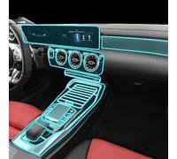 Car screen protector, Car Center console GPS navigation Transparent TPU Protective film Anti-scratch Repair Interior refit Accessories，For Mercedes Benz AMG CLA 35 45 2020-2023(Full set LHD A)