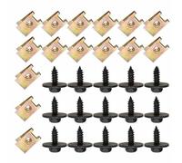 Car screws For BMW X3 E83 F25 X5 E53 For 5 Series E34 E39 E60 E61 F07 F10 F11 F18 Car Chassis Fender Bumper Body Undertray Cross Washers U Clips (Size : 15 sets)