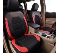 Car Seat and Headrest Covers for Chevrolet Corvette Hard top (C5) Coupe 1999 2000 2001-2004, Breathable Faux Leather, Airbag Compatible, Washable,Red