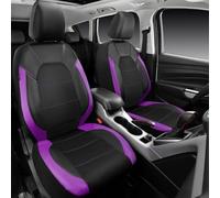 Car Seat and Headrest Covers for Jeep Cherokee Ⅴ (KL) SUV 2013 2014 2015 2016-2023, Breathable Faux Leather, Airbag Compatible, Washable,Purple