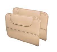 Car Seat Anti Kick Mat for SEAT Alhambra 2010-2020, PU Leather Waterproof Back Protector Auto Interior Scuff Guard Dirt Resistant Storage Pad,Beige