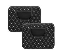 Car Seat Back Anti Kick Mat for Acura RL 2009-2010, Anti-dirty Pad Protect Cushion with Storage Bag Leather,Short*2