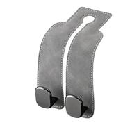 Car Seat Back Double Hook - Universal Double Hook for Car Seat Backrest | Multifunctional Leather Key Clamps, Handbag, Groceries, Handbag, Handbags