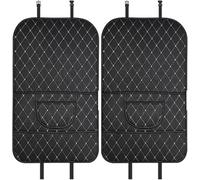 Car Seat Back Kick Mat for Renault Master 2010-2026, 2Pcs Universal Leather Waterproof Anti-Kick Protector Pad Scratchproof Vehicle Backrest with Storage Pocket