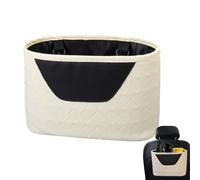 Car Seat Back Organizer - Headrest Leather Holder Pocket,Vehicle Headrest Organizer - for Road Trip Camping Daily Commuting Drinks Phones Books Keys Grocery