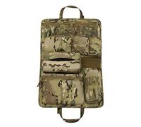 Car Seat Back Organizer, Tactical Seat Covers,Molle Vehicle Cover Protector with Multiple Pockets and Pouches for Truck SUV MPV Saloon Van Seat Back Organizers (Camo)