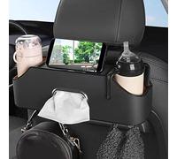 Car Seat Back Organizer With Cup Holder,tissue Box, And Cell Phone Holders,Vehicle Drink Cup Holder And Backseat Organizer Car Headrest Rear Seat Multifunctional Storage Box