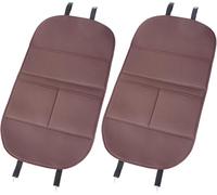 Car Seat Back Protector Kick Mat for Toyota Grand Highlander 7 Seater 2024 2025, Universal Leather Anti-Scratch Durable Pad with Organizer Pocket, Backrest Cover for Sedan SUV RV