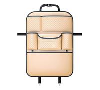 Car Seat Back Storage Box for Nissan Xterra N50 WD22 2.Gen/1.Gen WD22 2011-2015, With Cup Holder Tissue Box Watertight Hanging Multifunctional Storage Rack,Beige