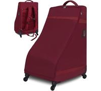 Car Seat Bag Backpack with Wheels for Air Travel Water-Resistant Gate Check Bag for Infant Convertible Booster Carseat Cover for Airplane Traveling Red Padded Child Safety Car Seat Carrier for Flying
