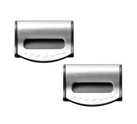 Tabanzhe 2 PCS Car Universal Seat Belt Clip,Car Seat Belt Insert Buckle Locking Clip,Seat Belt Adjuster,Shoulder Neck Strap Positioner,for Adult Kids to Relax Shoulder Neck(Silver)