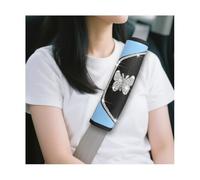 Car Seat Belt Cover 2 Pieces Carbon Fiber Crystal Rhinestone Strap Comfortable Neck Cushion