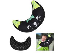 Car Seat Belt Cover for Kids Soft Comfort Seat Belt Shoulder Pad Safety Shoulder Strap Cushion Shoulder Protector Travel Pillow Head Neck Support Universal Fit Car Accessories for Children Boys Girls