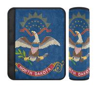 Car Seat Belt Covers 2 Pack Breathable Auto Seatbelt Shoulder Pad for Adults and Kids M North Dakota State Flag