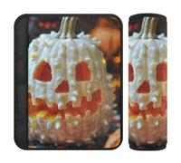 Car Seat Belt Covers 2 Pack Breathable Car Safety Seat Belt Strap Shoulder Pad for Adults and Kids S Pumpkin Ethereal Form Candy Halloween