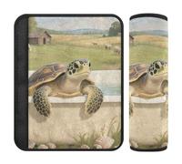 Car Seat Belt Covers 2 Pack Soft Auto Seatbelt Shoulder Pad for Adults and Kids S Turtle Bathtub Field