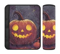 Car Seat Belt Covers 2 Pack Soft Child Safety Seat Shoulder Strap Cover for Women Men Kids M Happy Halloween Banner