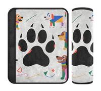Car Seat Belt Covers 2 Pcs Soft Auto Seatbelt Shoulder Pad for Adults Youth Kids S Dog Paw Pattern