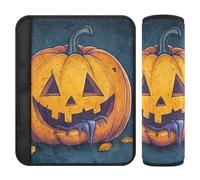 Car Seat Belt Covers 2 Pcs Soft Backpack Shoulder Strap Pad Cover for Adults Youth Kids M Halloween Crying Pumpkin
