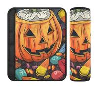 Car Seat Belt Covers 2 Piecing Breathable Auto Seatbelt Shoulder Pad for Adults and Kids M Halloween Candy