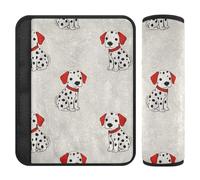 Car Seat Belt Covers 2 Piecing Breathable Car Safety Seat Belt Strap Shoulder Pad for Adults Child Kids M Dalmatian Dog Repeat Pattern