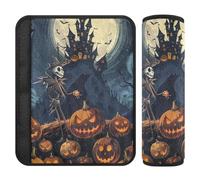 Car Seat Belt Covers 2 Piecing Soft Car Safety Seat Belt Strap Shoulder Pad for Adults Youth Kids S Happy Halloween