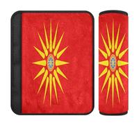 Car Seat Belt Covers 2 Piecing Soft Seat Belt Shoulder Strap Covers Pad for Women Men Kids S Kurdistan Symbol Flag