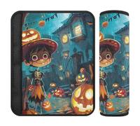 Car Seat Belt Pads 2 Pack Breathable Car Safety Seat Belt Strap Shoulder Pad for Adults Youth Kids M Happy Halloween Trick Or Treat