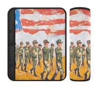 Car Seat Belt Pads 2 Pack Breathable Car Seatbelt Shoulder Cover for Women Men Kids S Soldiers Marching in Parade